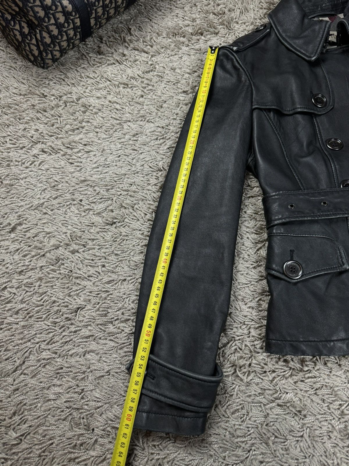 Burberry Leather trench coat Burberry original luxury streetwear item Size S / US 4 / IT 40 - 7 Thumbnail