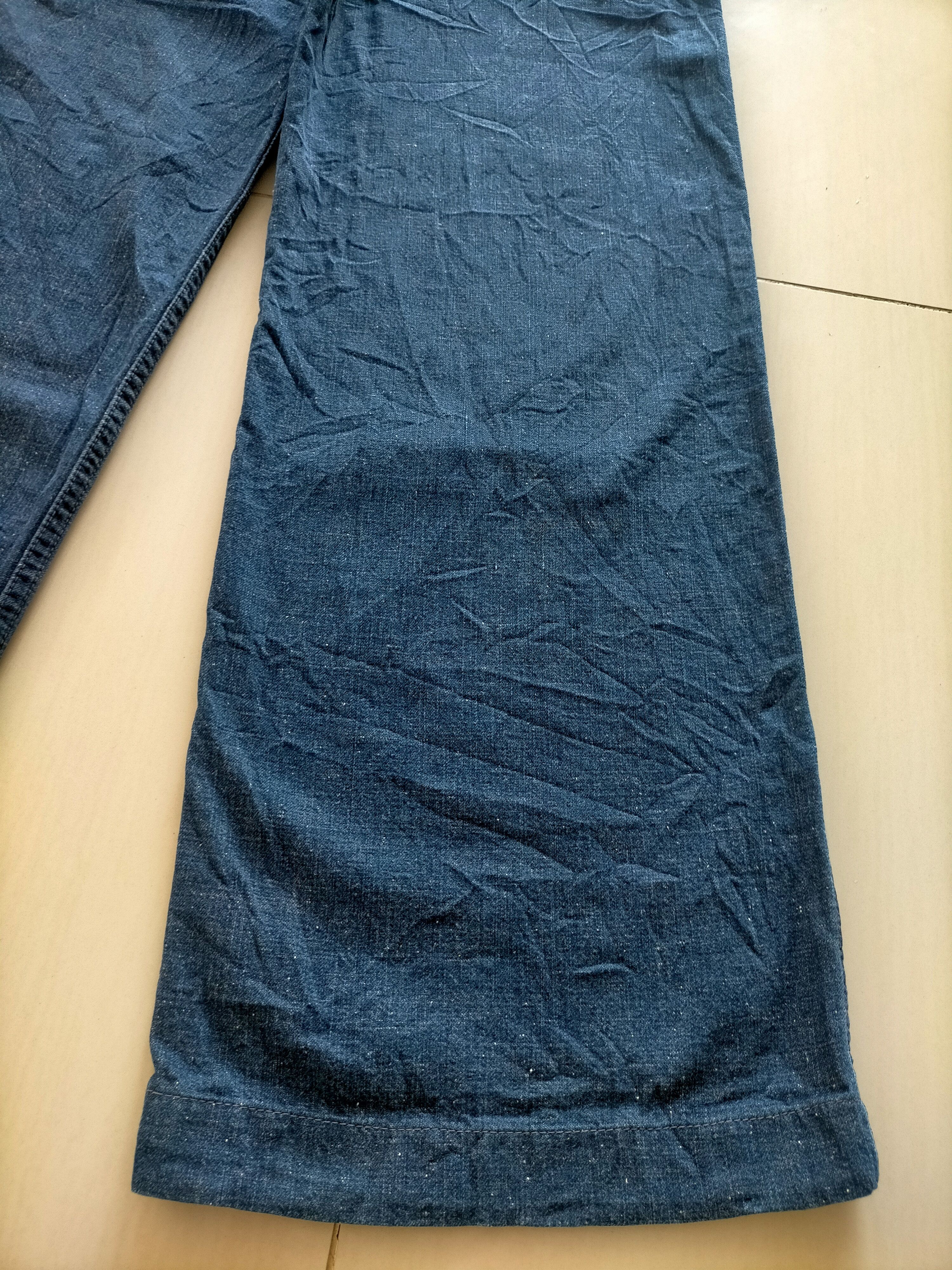 Orslow Orslow Made in Japan Wide Leg Flare Buckle Blue Jeans Size US 32 / EU 48 - 16 Thumbnail