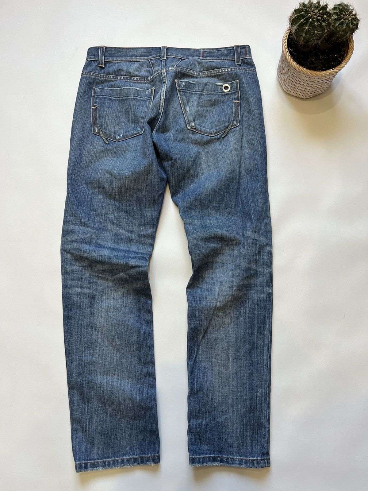 Marithe + Francois Girbaud Marithe Francois Girbaud Blue Denim Pants Jeans Size 28" / US 6 / IT 42 - 8 Thumbnail
