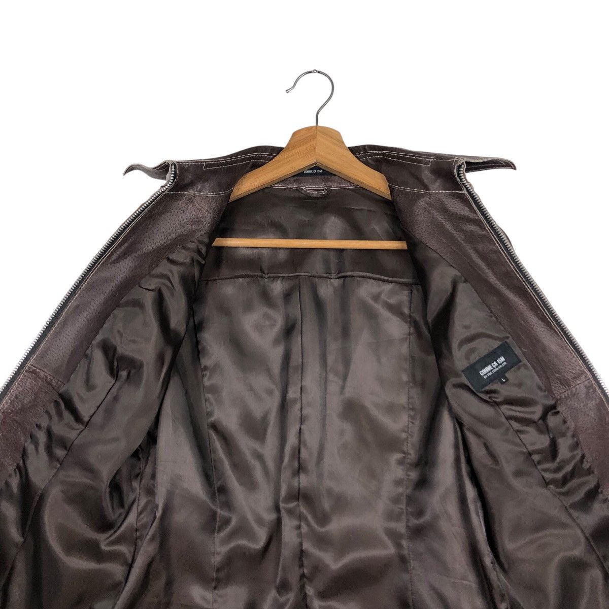 📌Vintage Biker Leather Jacket Comme Ca Ism Bondage Design