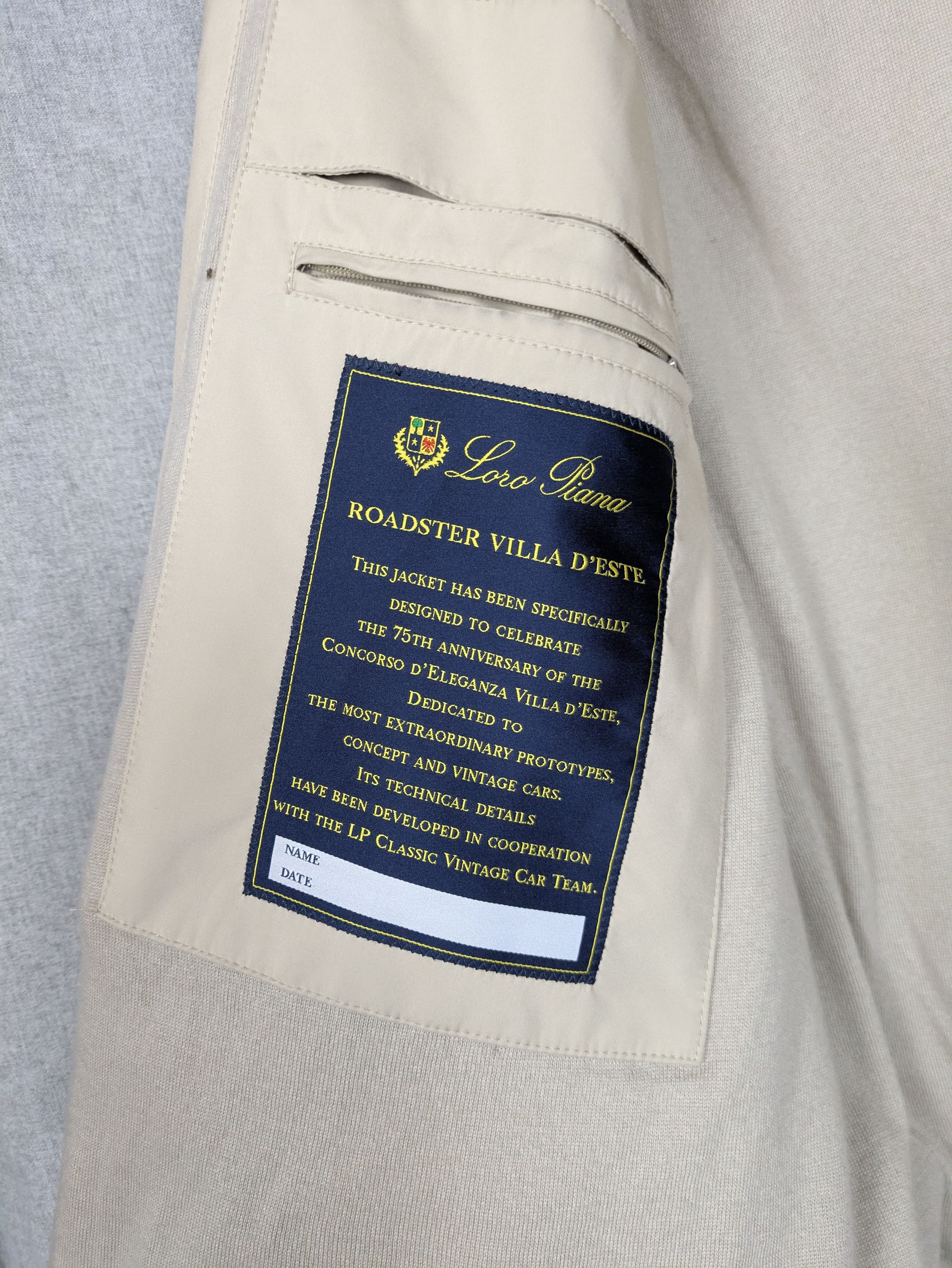 Loro Piana loro piana roadster villa d este XL man windbreaker jacket Size US XL / EU 56 / 4 - 7 Thumbnail