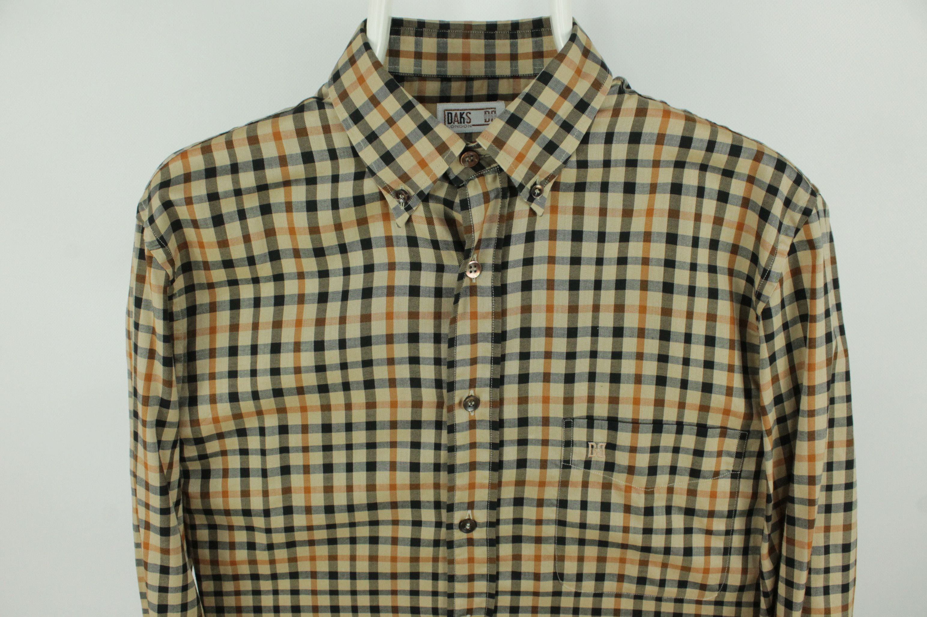 DAKS Vintage Daks Plaid Patterned Shirt Men's Size US M / EU 48-50 / 2 - 2 Thumbnail