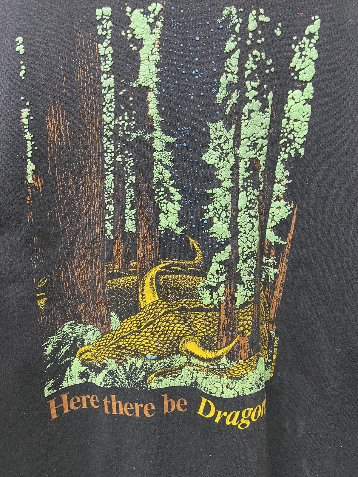 Hanes × Vintage Vintage Hanes Here There Be Dragons Sweashirt Size US XL / EU 56 / 4 - 7 Thumbnail