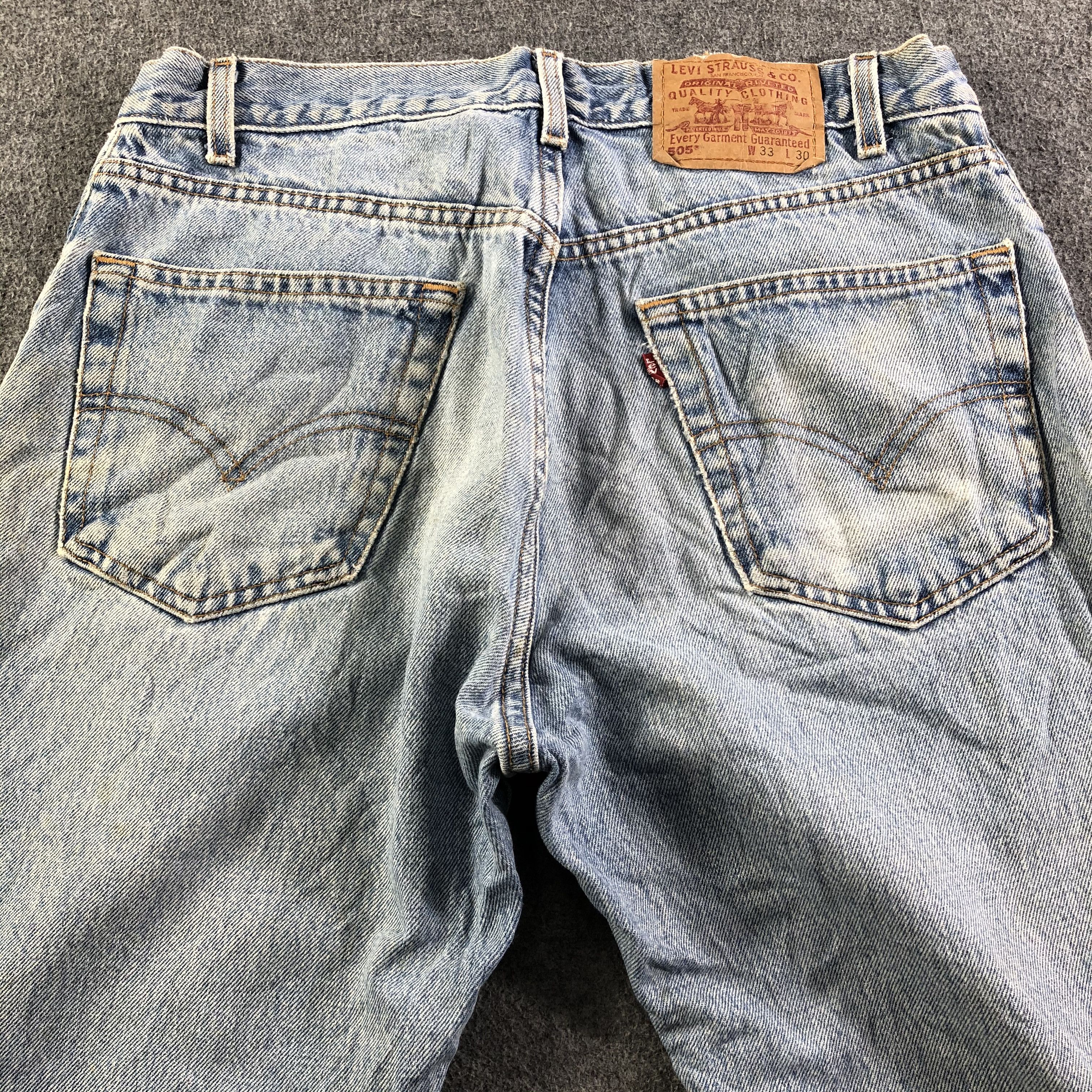 Levi's Vintage 90s Blue Wash Levis 505 Jeans-J3332 Size US 33 - 4 Thumbnail