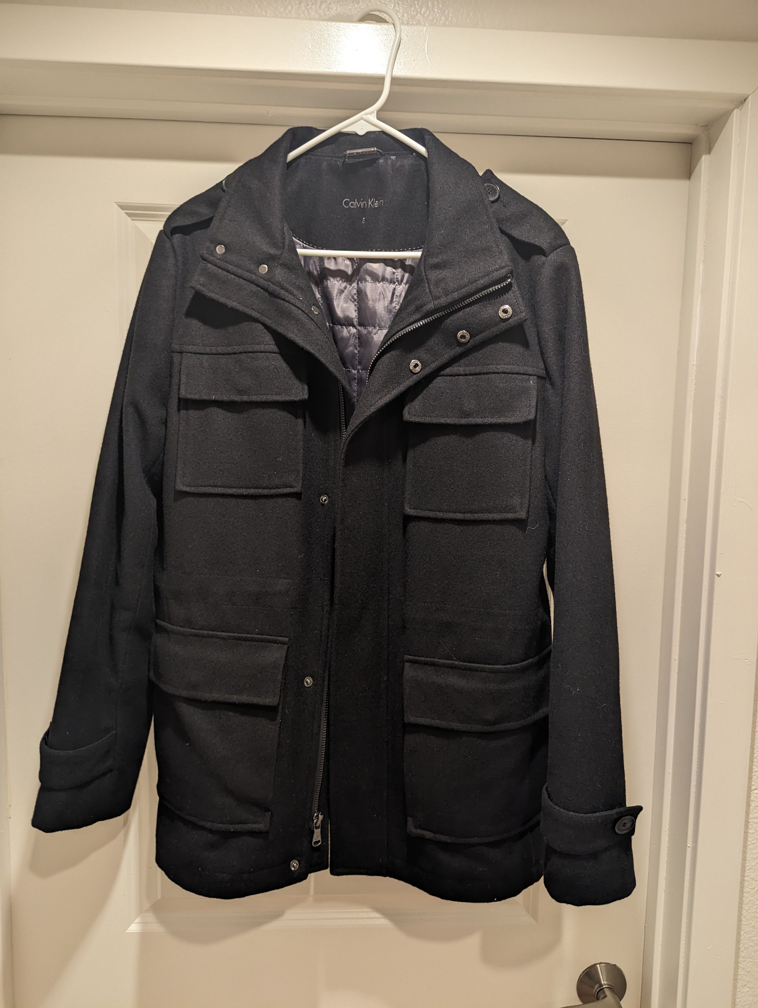 Calvin Klein Calvin Klein wool blend coat Grailed
