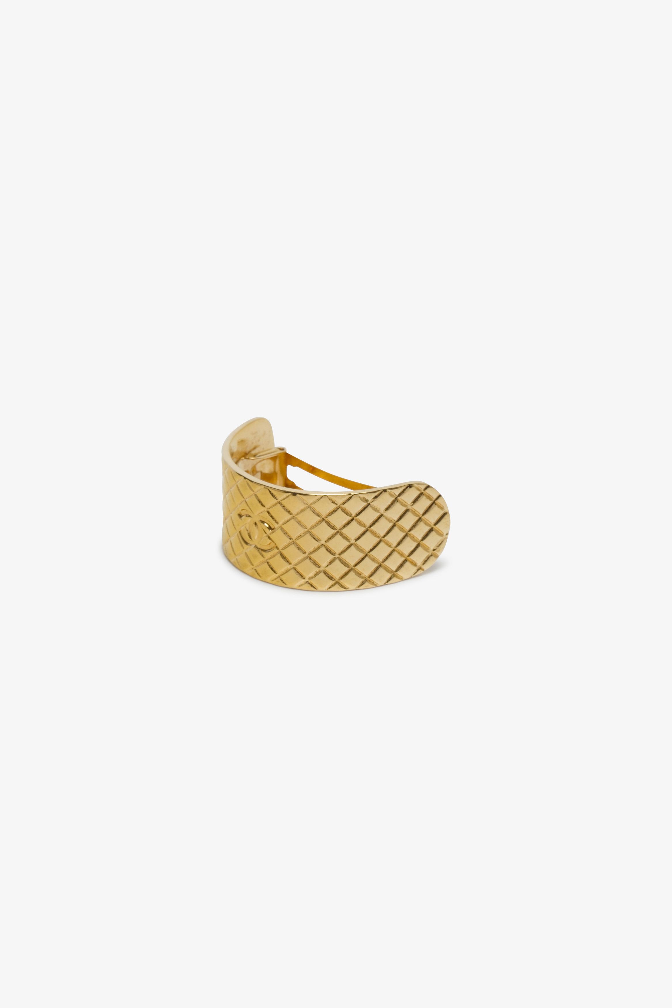 Chanel Chanel Rare CC Logo Gold Tone Hair Barrette 99p Hair Clip Size ONE SIZE - 4 Thumbnail