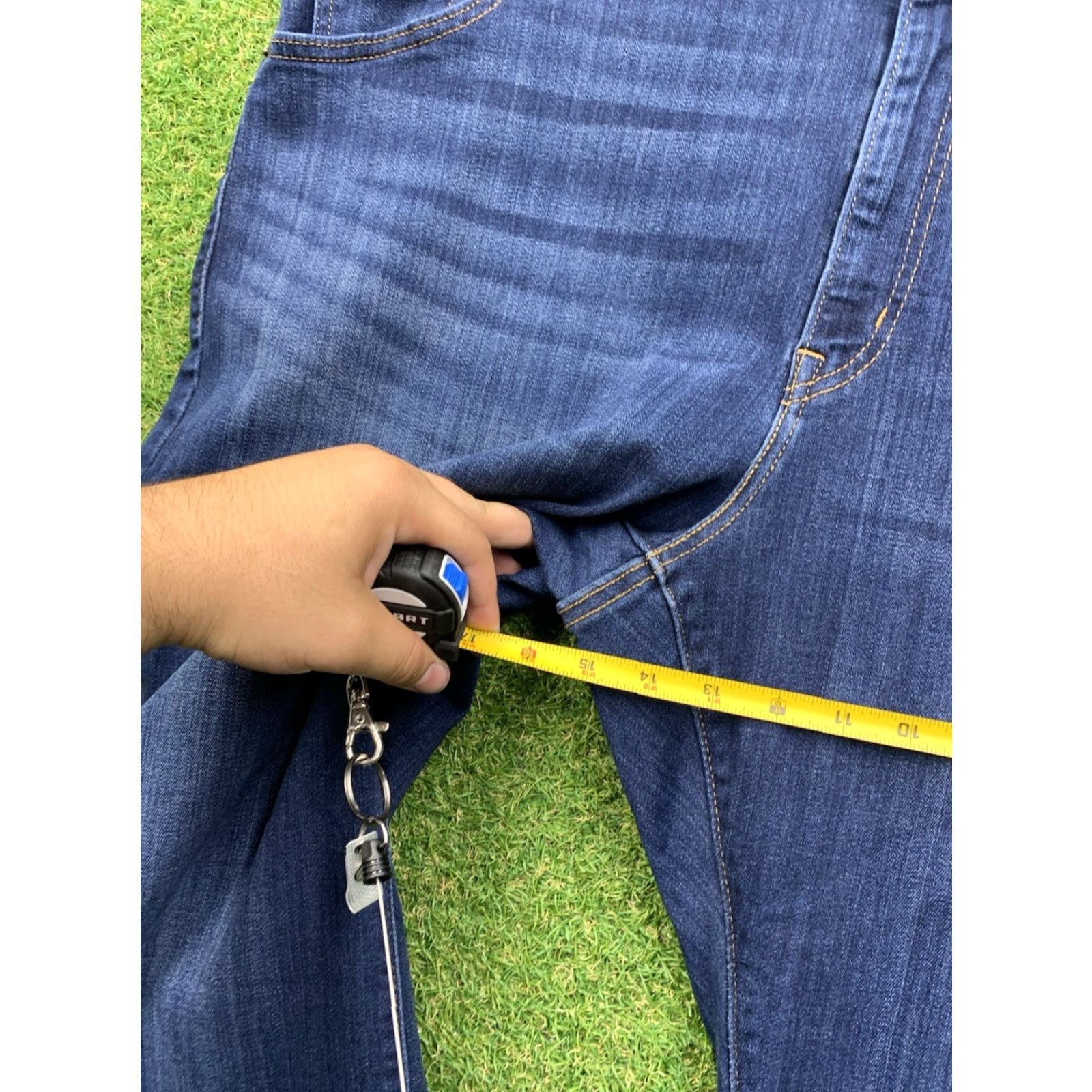 Levi's VINTAGE Levi's Flare Jeans Women 24W Denim High Rise Waterless Cotton Spandex 70s 80s Retro Size 42" / US 20 - 4 Thumbnail