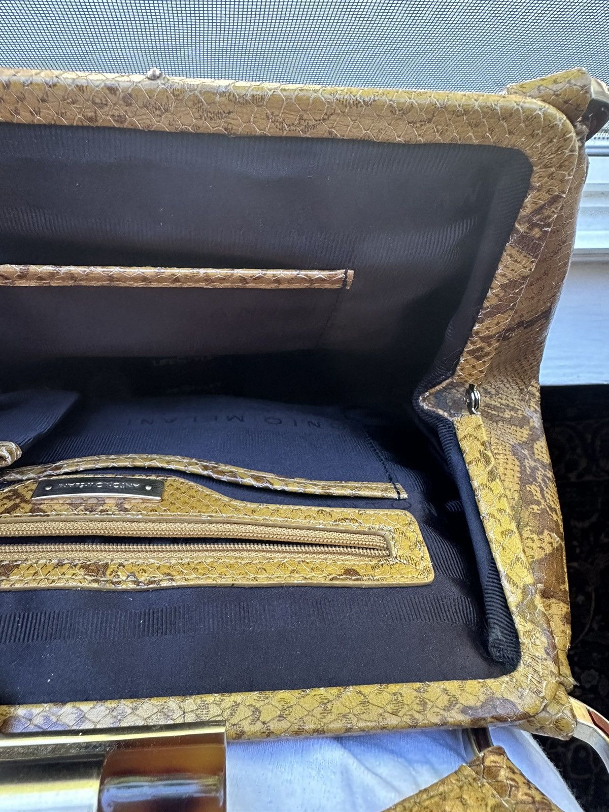 Vintage Snake Skin purse Size ONE SIZE - 9 Thumbnail