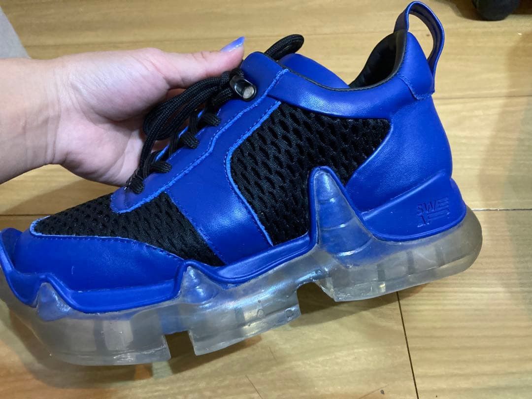 SWEAR London SWEAR LONDON Clear Platform Sneakers Blue 36 Size US 6 / IT 36 - 3 Thumbnail