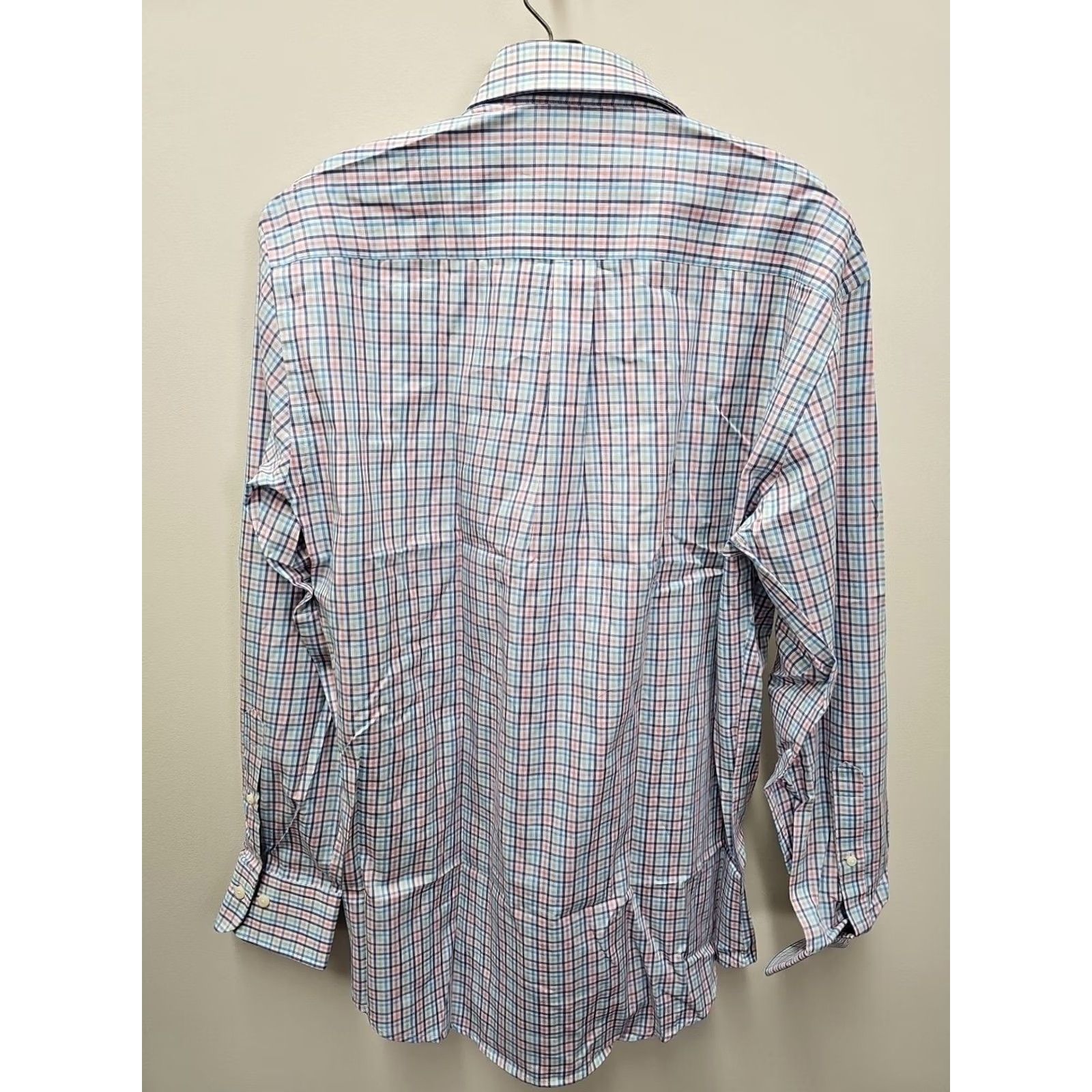 Peter Millar Peter Millar Shirt Mens Size Medium Long Sleeve Button Up Plaid Multicolor Cotton Blend Knit Casual Business Regular Mens Size US M / EU 48-50 / 2 - 5 Thumbnail