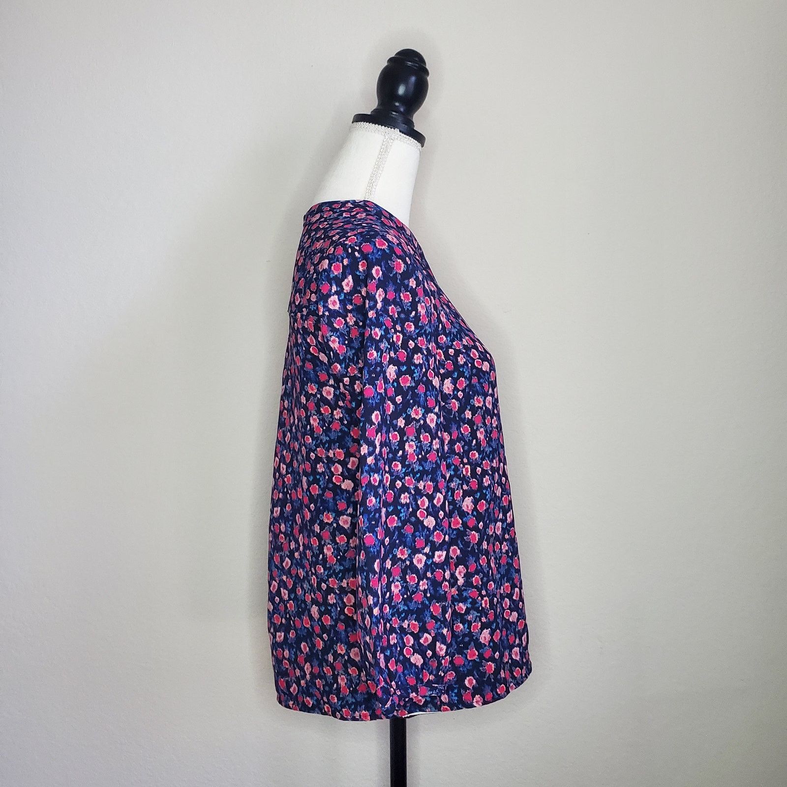J.Crew J. Crew Popover Floral Blouse XS Size XS / US 0-2 / IT 36-38 - 2 Thumbnail