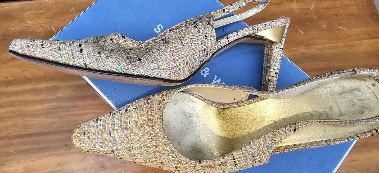 Other J. Renee' Heels Champange Womens Size 7.5 Tweed Slingback Size US 7.5 / IT 37.5 - 2 Thumbnail