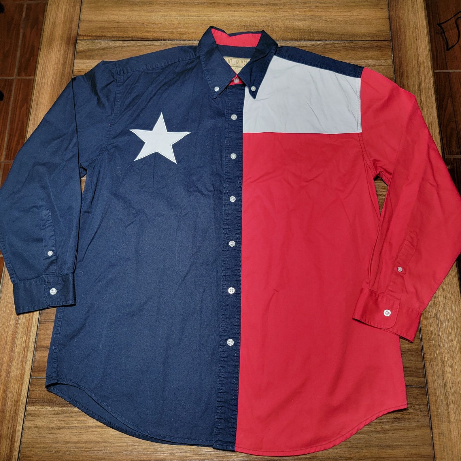 Other Sun River LS Texas Flag Western Button Up Shirt -Size Large* Size US L / EU 52-54 / 3 - 2 Thumbnail