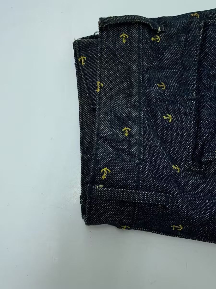 Kapital Embroidered Anchor Sailor Denim Shorts Size US 28 / EU 44 - 9 Thumbnail