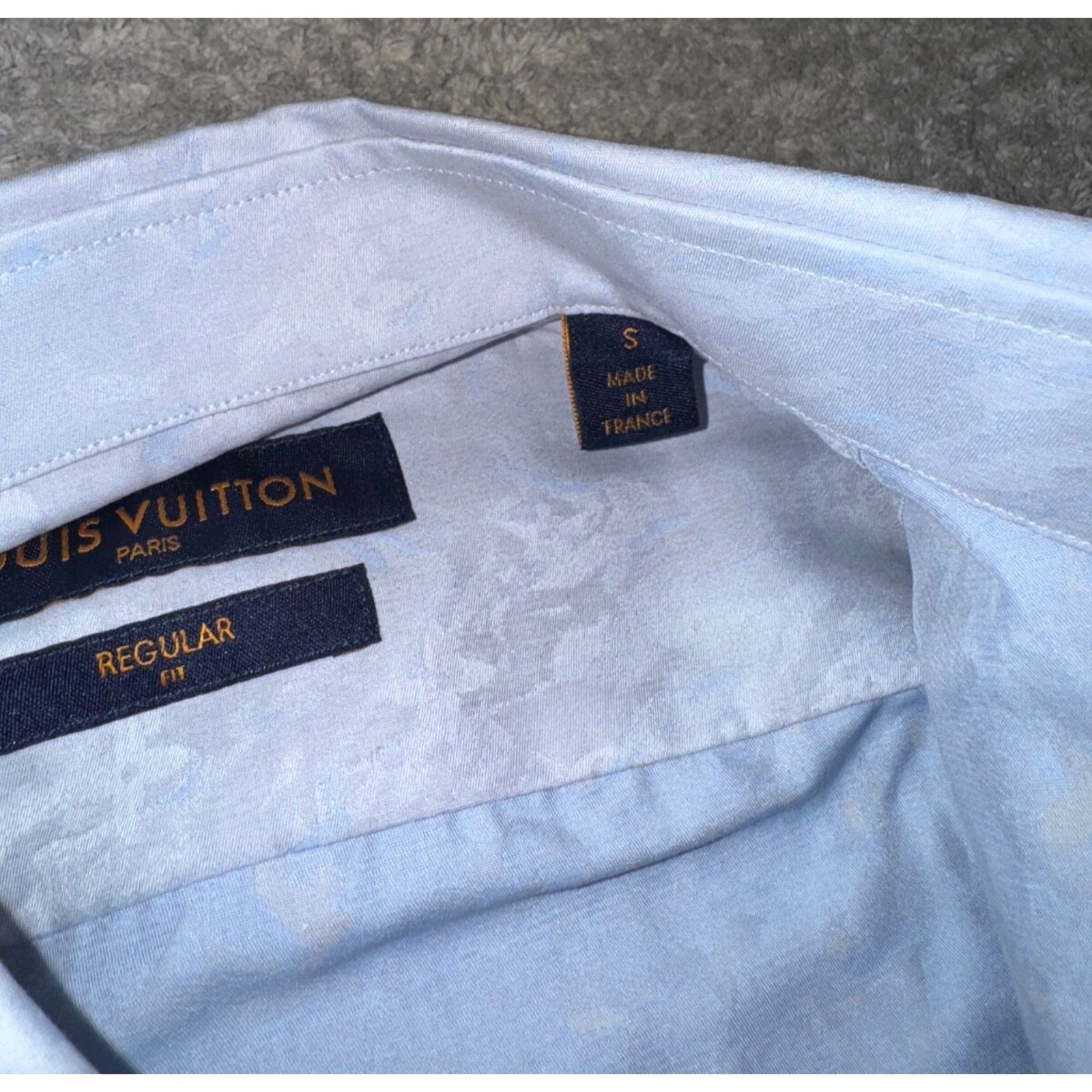 Louis Vuitton Louis Vuitton Regular Shirt DNA Collar Monogram Long Sleeve Size US S / EU 44-46 / 1 - 6 Thumbnail