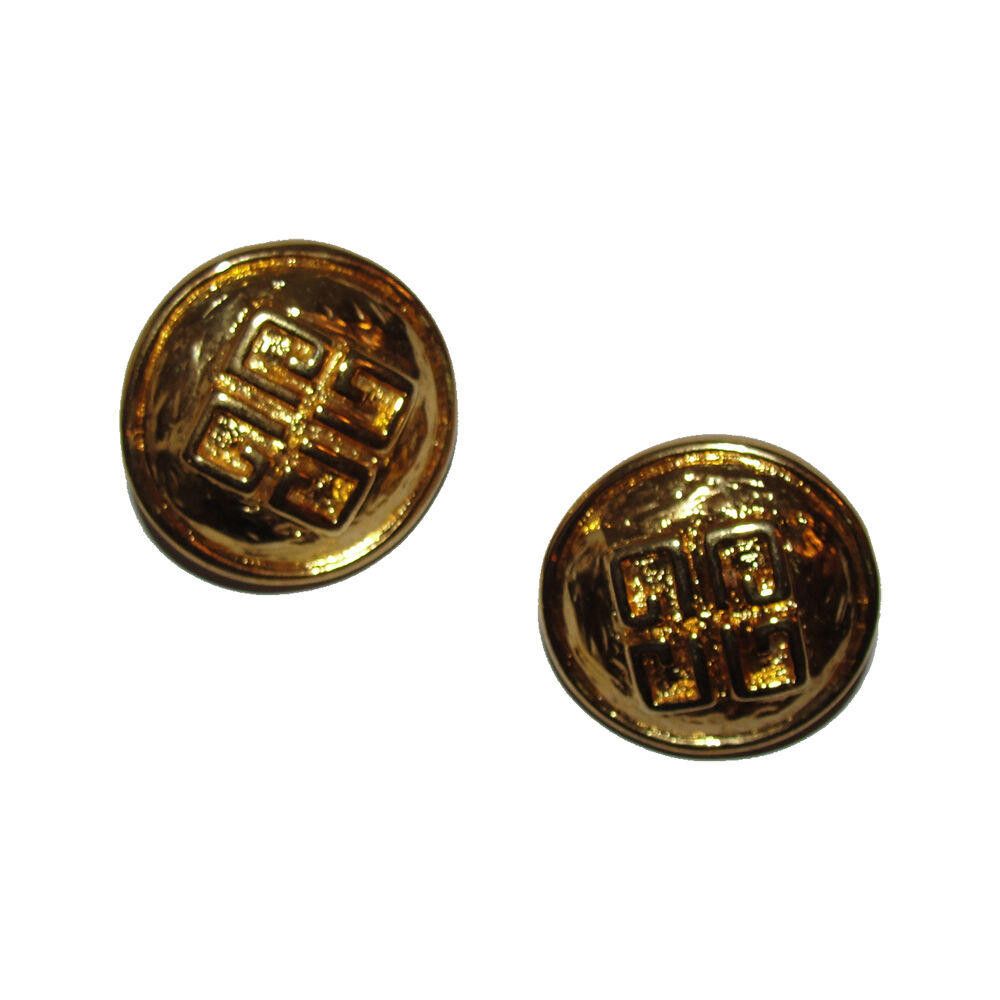 Givenchy Givenchy 3D Abstract Monogram Dome Earrings Size ONE SIZE - 1 Thumbnail