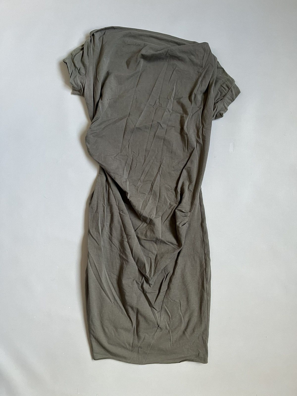 Brunello Cucinelli Brunello Cucinelli Grey Cotton Asymmetrical Sleeveless Dress Size XS / US 0-2 / IT 36-38 - 1 Thumbnail