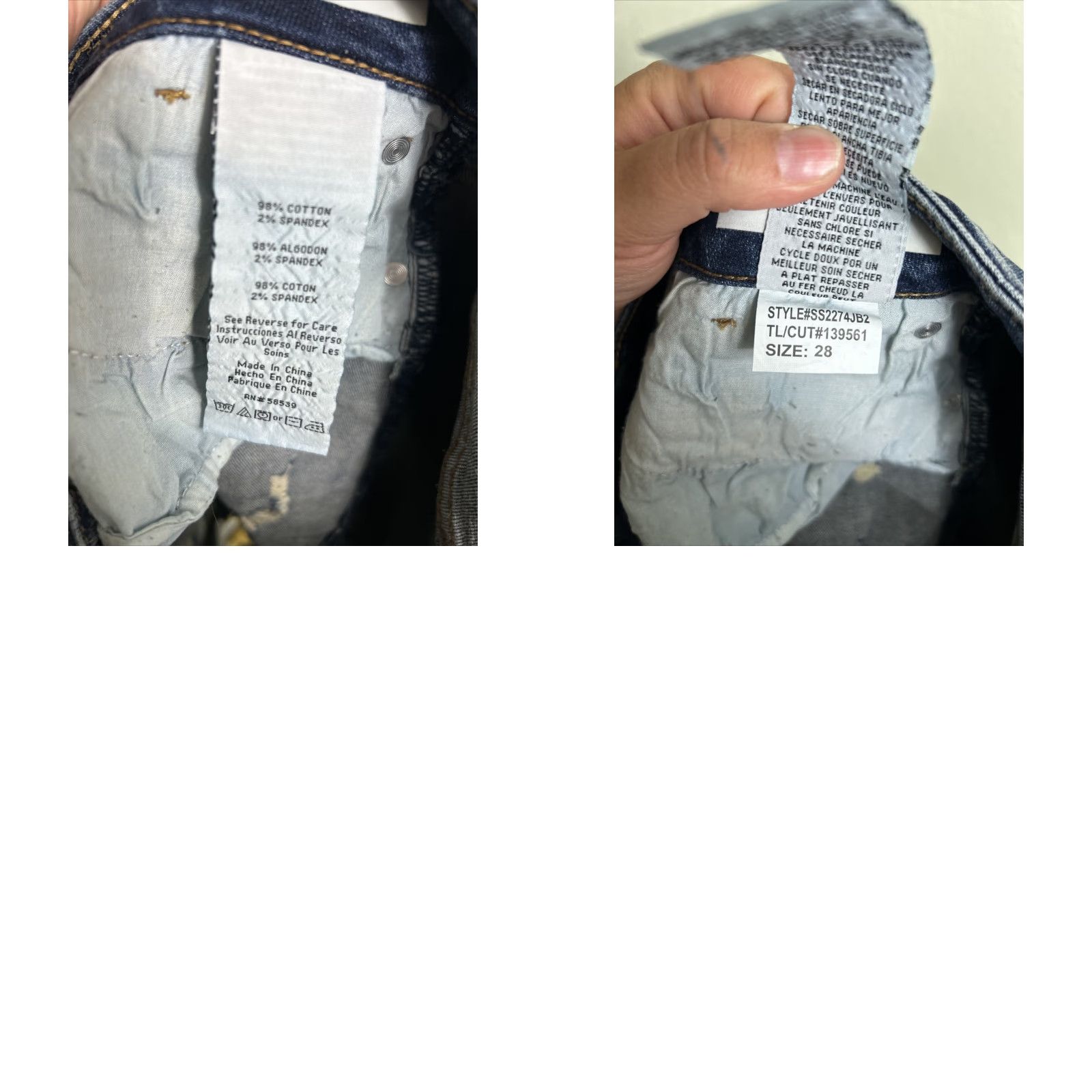 Denime STS Blue Womens Cut Off Denim Boyfriend Shorts Distressed Size 28x2 Size 28" / US 6 / IT 42 - 9 Thumbnail