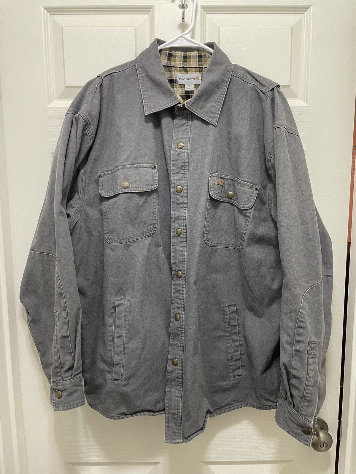 Carhartt Carhartt Rugged Flex Canvas Fleece-Lined Jacket Size US XL / EU 56 / 4 - 2 Thumbnail