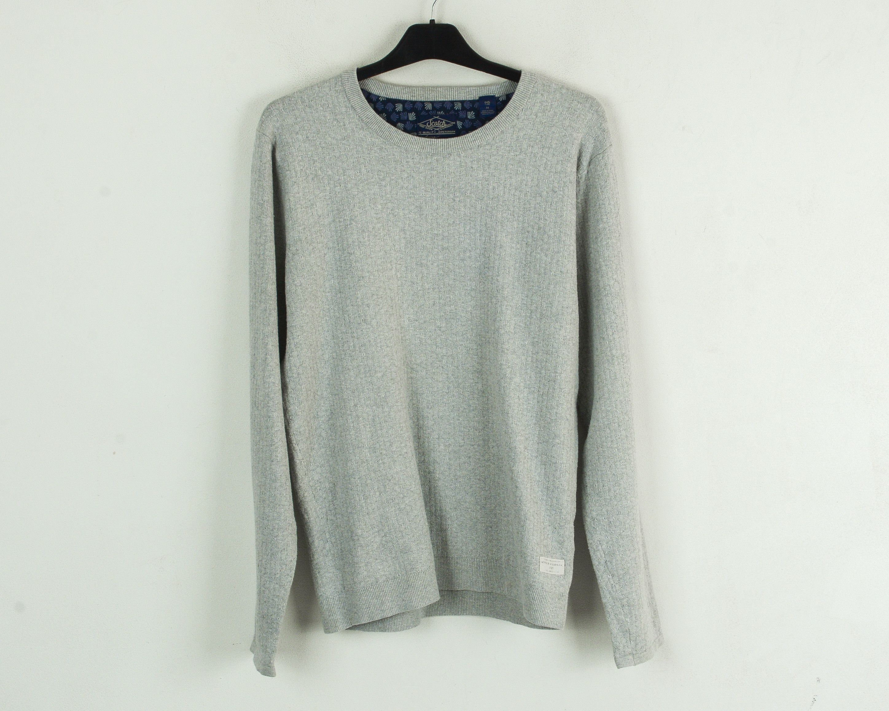 Scotch & Soda Mens M Pullover Jumper Sweatshirt Crew Neck Casual Grey Top Size US M / EU 48-50 / 2 - 1 Thumbnail