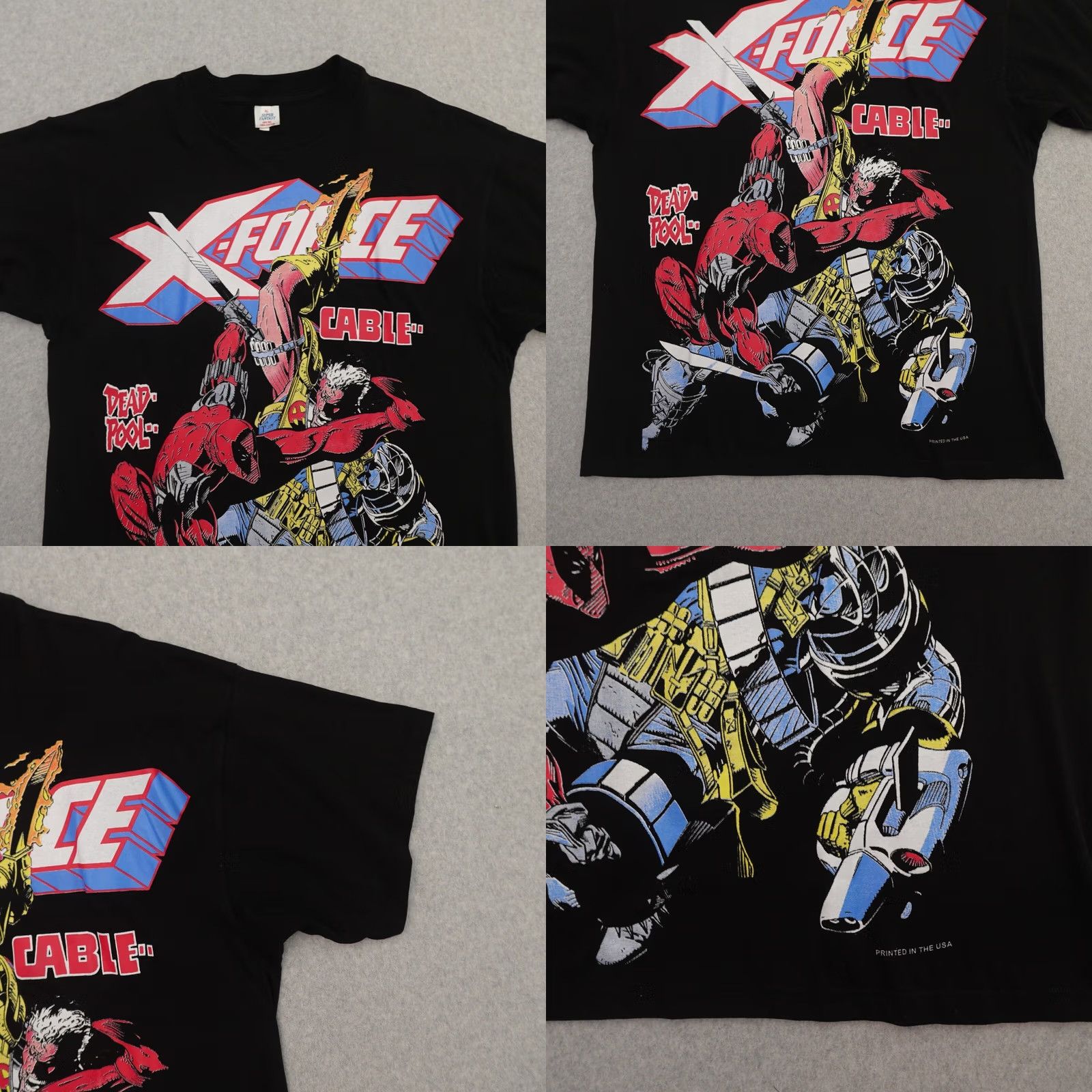 Doublet Super Fantasy T-Shirt Mens XL Black Deadpool Jungle Double Sided Print COMIS 23x30 Vintage? Size US XL / EU 56 / 4 - 8 Thumbnail