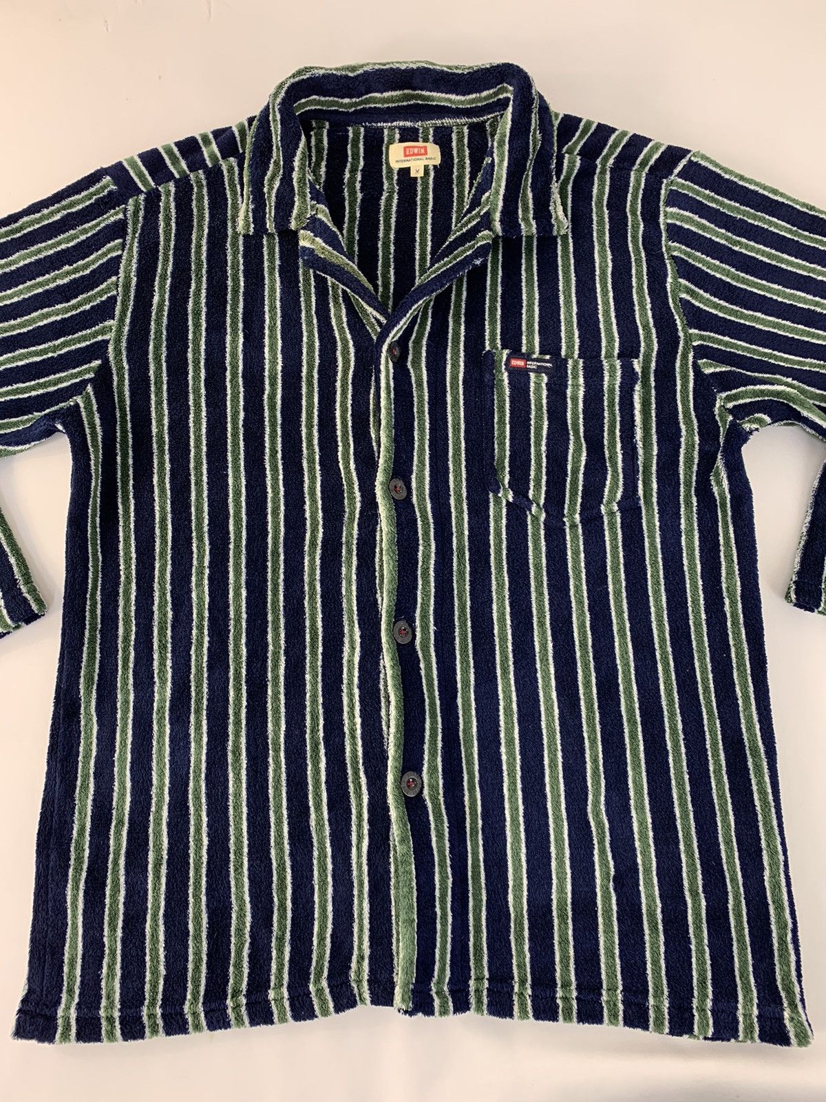 Edwin Edwin Int Over The Stripes Fluffy Shirt Terry Cloth Size US M / EU 48-50 / 2 - 2 Thumbnail