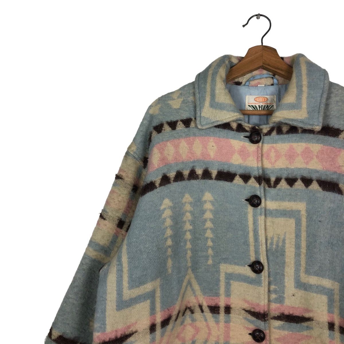Japanese Brand 📌VINTAGE WOOL JACKET TWO PEOPLE JAPAN NAVAJO NATIVE Size US M / EU 48-50 / 2 - 6 Thumbnail