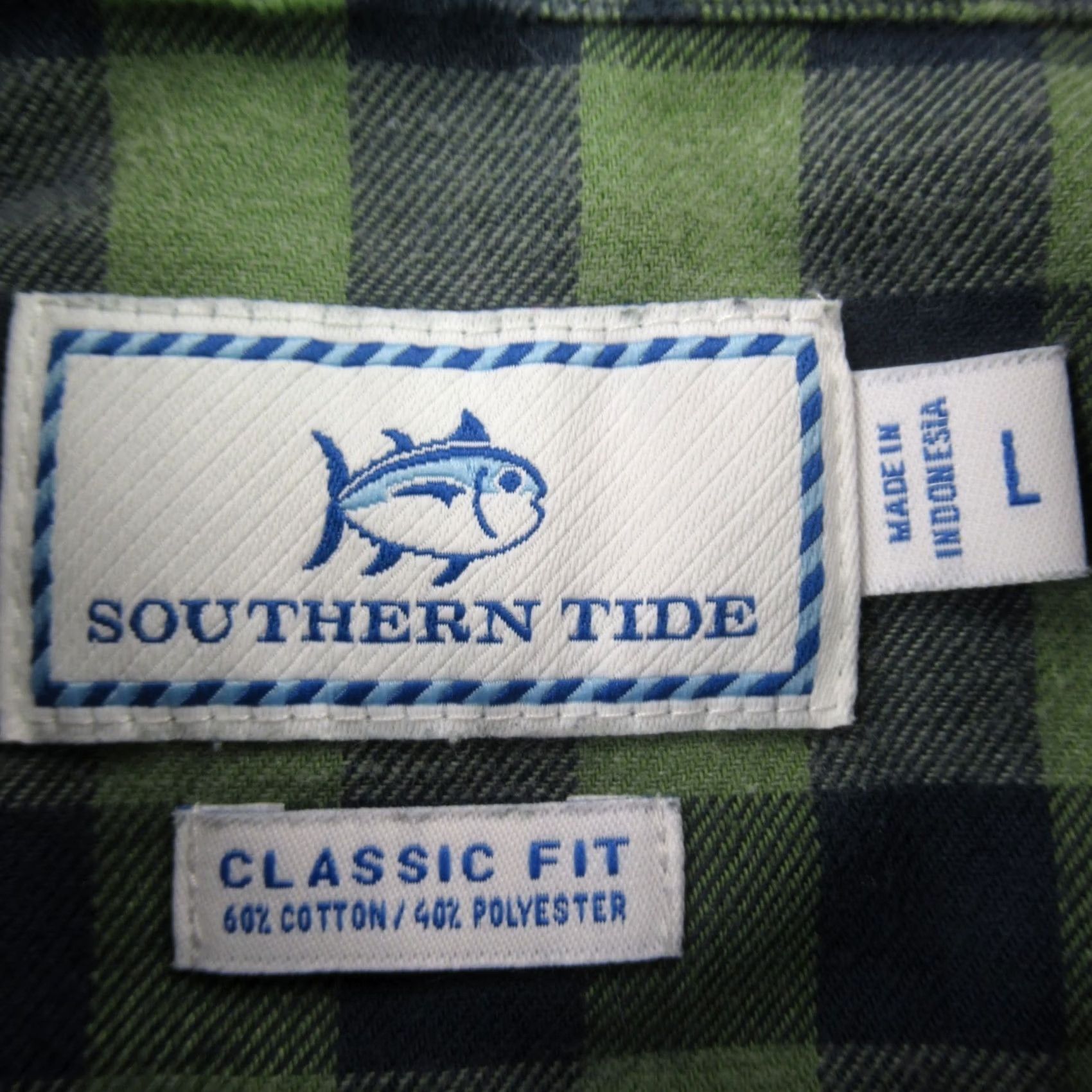 Southern Tide Southern Tide Shirt Mens Large Long Sleeve Button Front Checks Pockets Classic Size US L / EU 52-54 / 3 - 4 Thumbnail