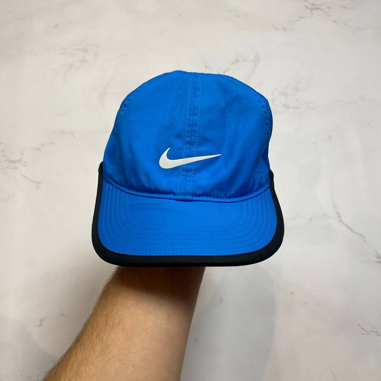 Nike Nike Featherlight Dri-Fit Running Hat Blue Swoosh One size Size ONE SIZE - 1 Thumbnail