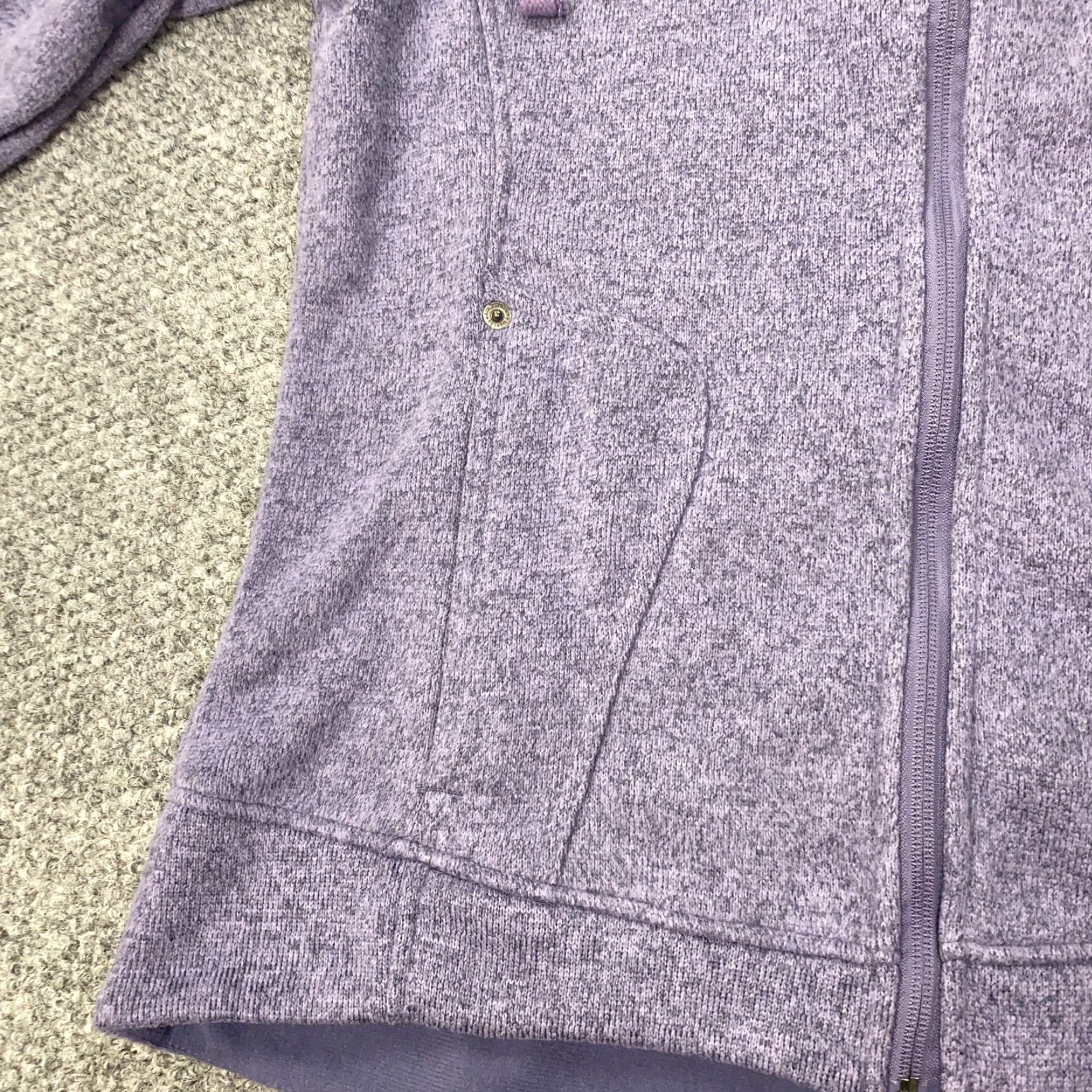 Avalanche Avalanche Jacket Womens L Purple Fleece Full Zip Pocket Thumb Holes Size L / US 10 / IT 46 - 3 Thumbnail