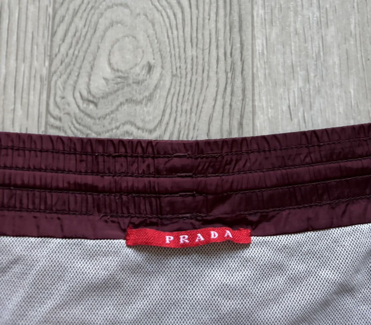Prada Vintage Nylon Prada Red Tab Shorts Swim Pocket 90s Size US 36 / EU 52 - 4 Thumbnail