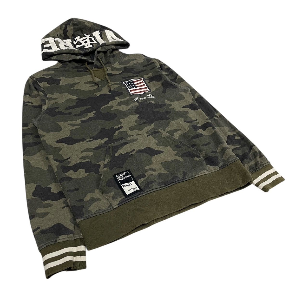 Avirex Vintage Avirex Spellout Military Camo Hoodie Size US S / EU 44-46 / 1 - 3 Thumbnail