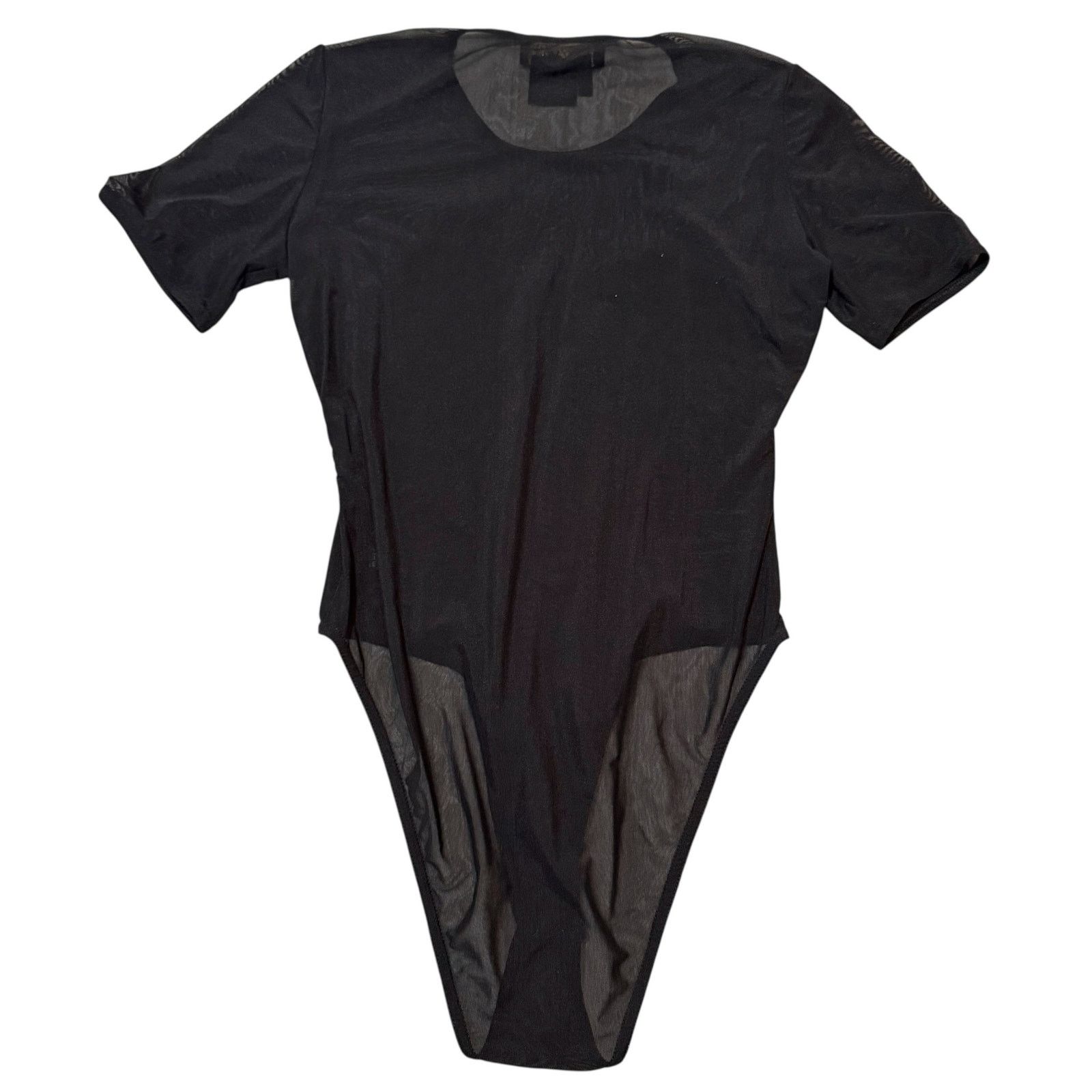 Escada Escada Short Sleeve Mesh Sequin Bodysuit Sheer Black Size 36 Size XS / US 0-2 / IT 36-38 - 9 Thumbnail