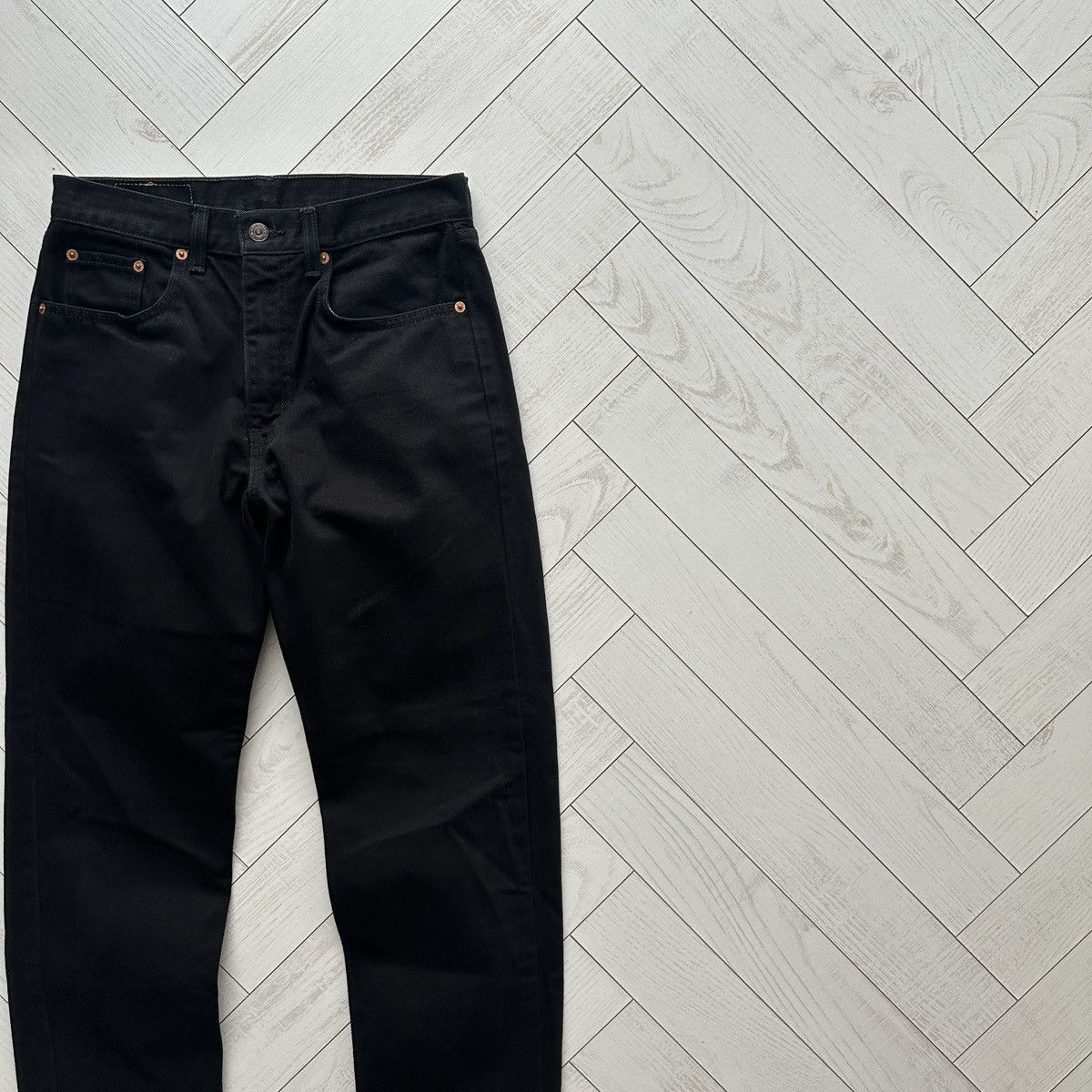 Levi's Vintage Clothing Vintage 90s Levis 615 Straight fit black jeans 30x30 USA y2k Size US 30 / EU 46 - 3 Thumbnail