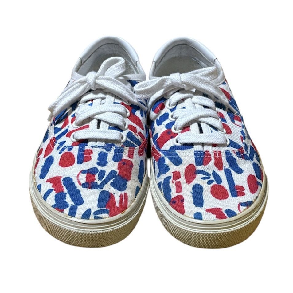 Hedi Slimane SS14 SAINT LAURENT PARIS MATTO CONNOR PRINTED CANVAS SNEAKER Size US 7 / EU 40 - 4 Thumbnail
