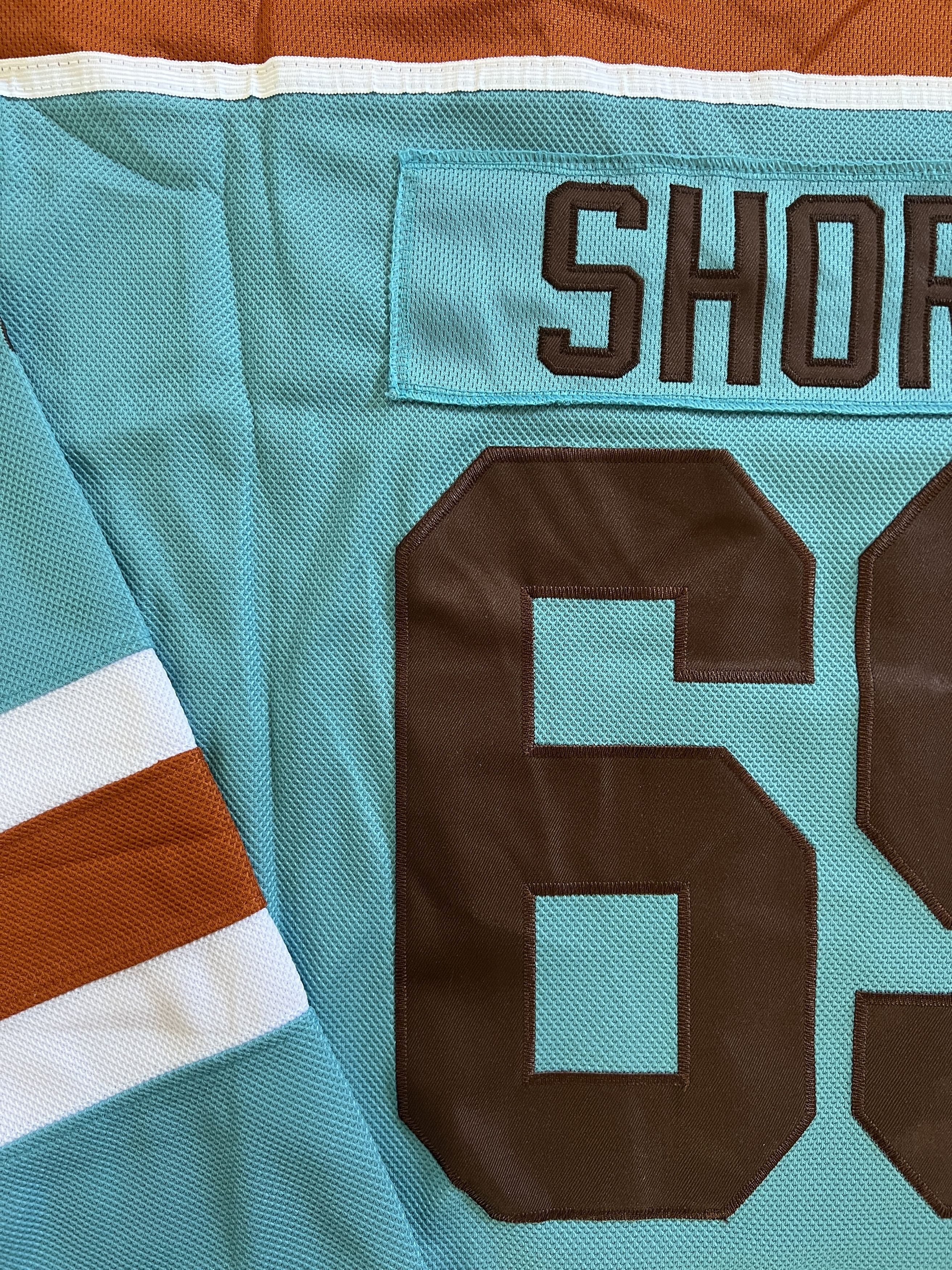 Other Blueberry Bulldogs Shoresy #69 Stitched Jersey XL Size US XL / EU 56 / 4 - 8 Thumbnail
