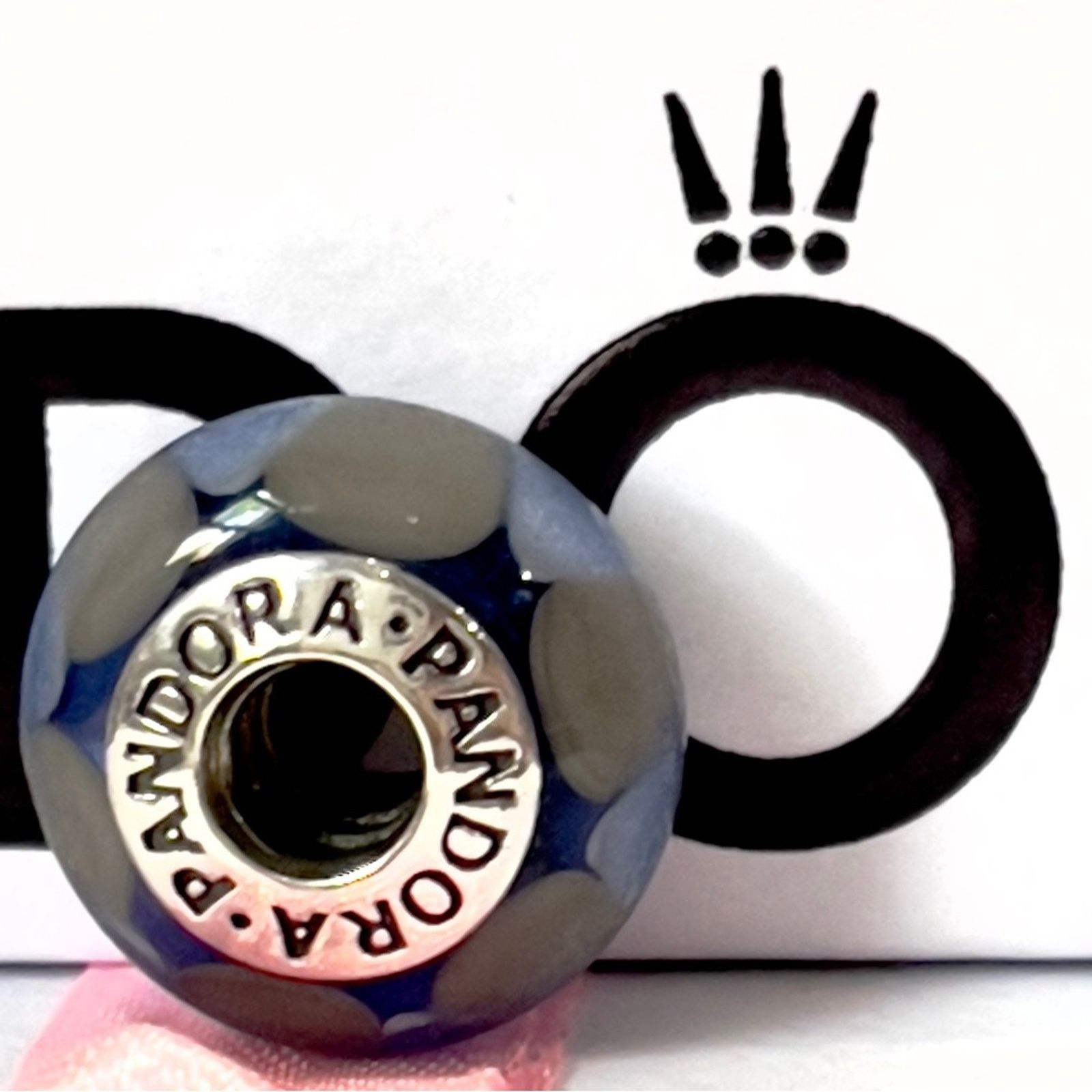pandora PANDORA Retired Captivating Blue Murano Glass Bead - 790637 Size ONE SIZE - 1 Thumbnail