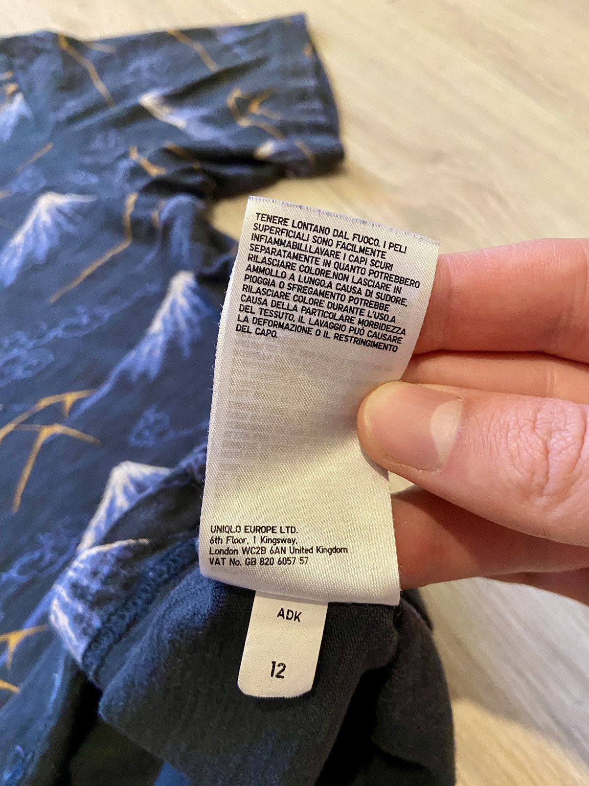 Uniqlo Uniqlo Hokusai Blue Japanese printed tee Size US M / EU 48-50 / 2 - 6 Thumbnail
