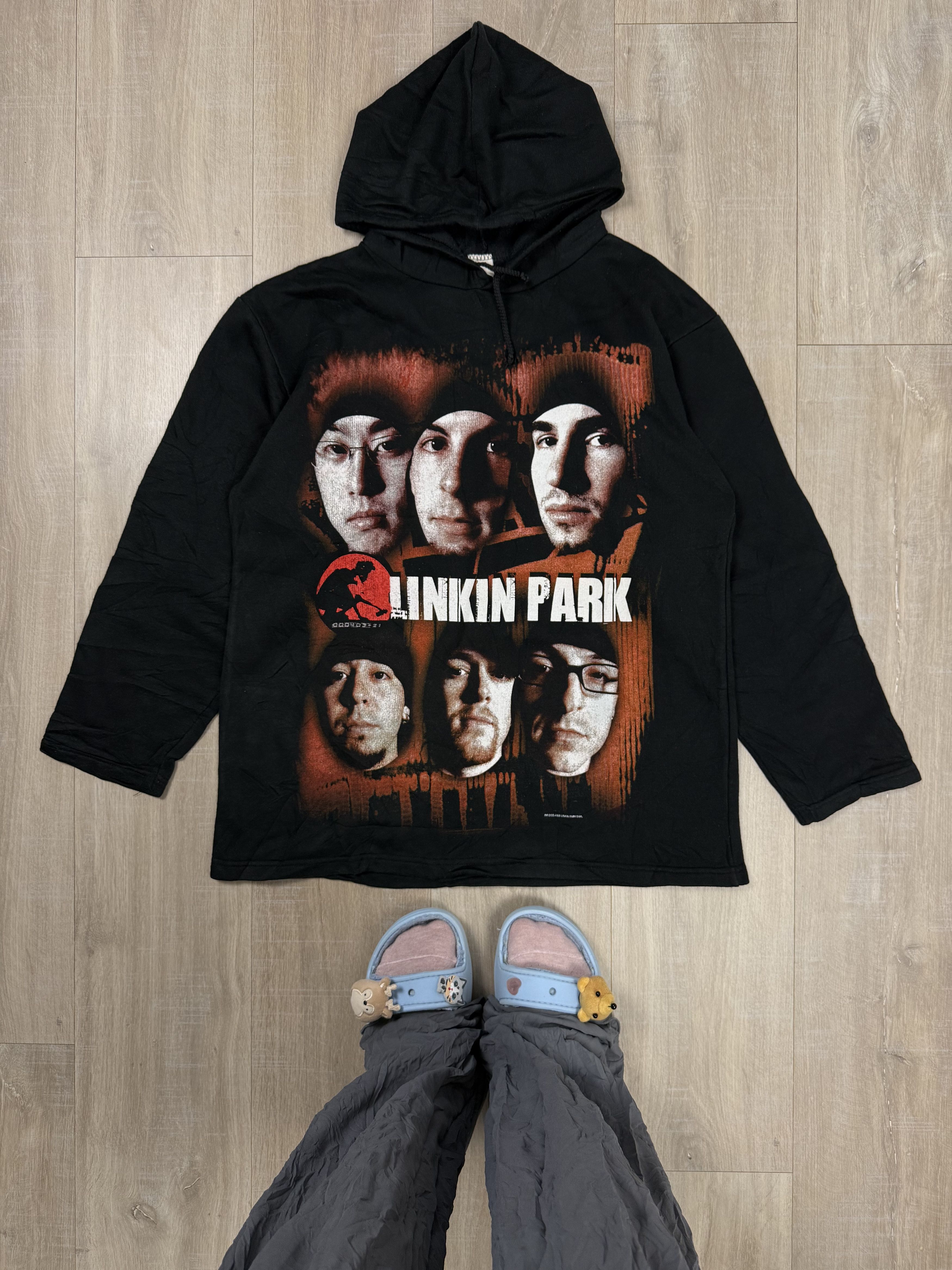 Vintage Vintage 90s Linkin Park Logo Band Hoodie Black Size US M / EU 48-50 / 2 - 1 Thumbnail