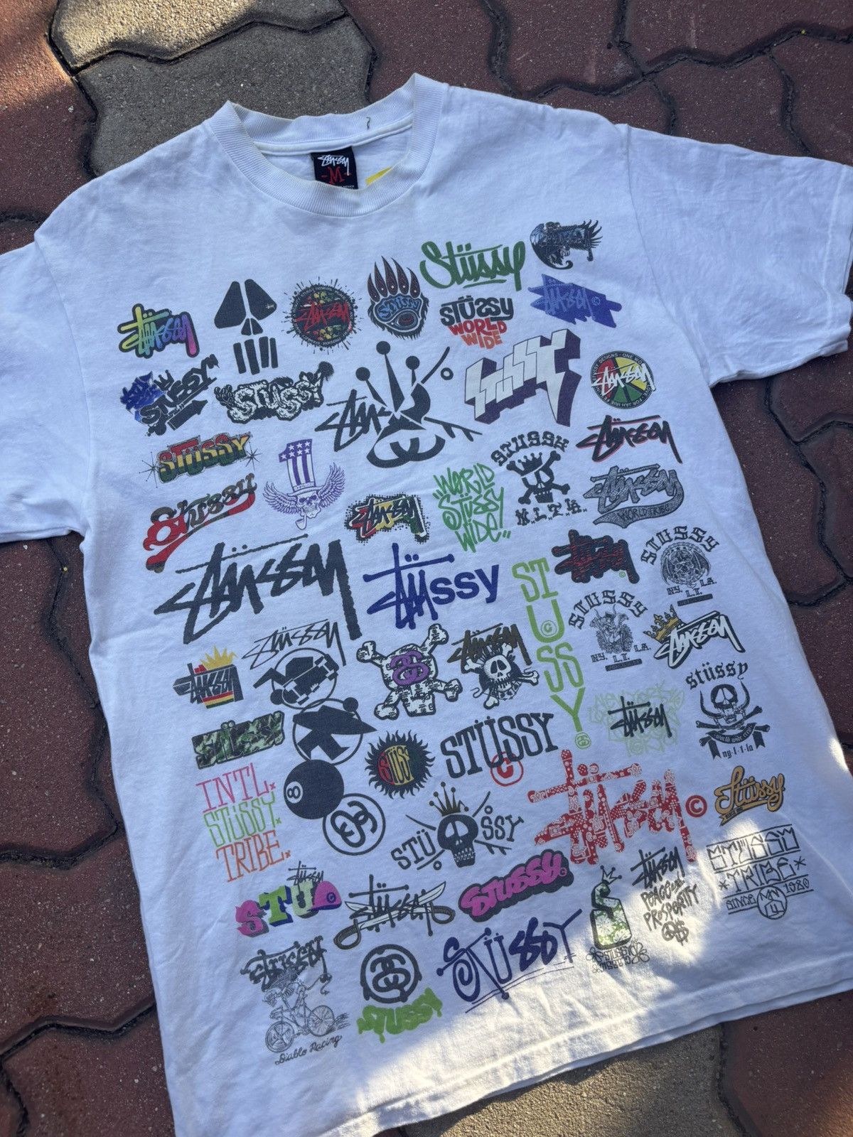 Stussy Vintage Stussy All Logo Tshirt Size US M / EU 48-50 / 2 - 3 Thumbnail