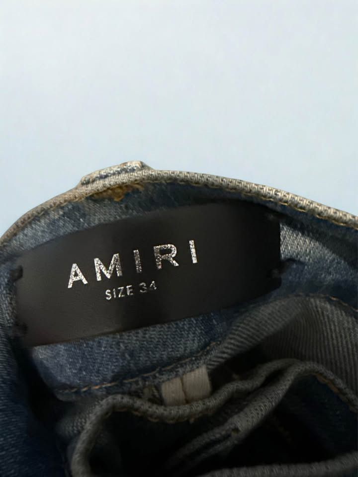 Amiri AMIRI Biker Patch Jeans Clay Indigo distressed size 34 Size US 34 / EU 50 - 3 Thumbnail