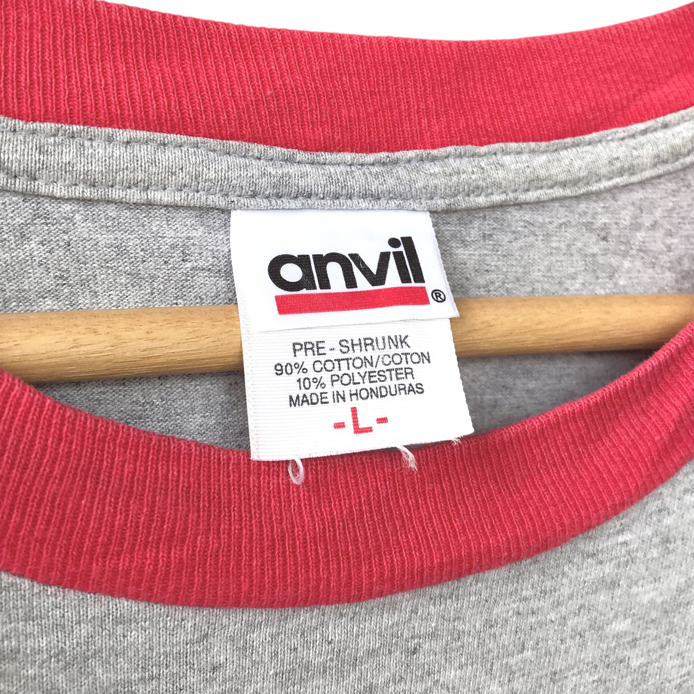 Anvil Al-Asad Iraq US Air Force USAF Airbase Anvil Ringer Tee Size US L / EU 52-54 / 3 - 6 Thumbnail