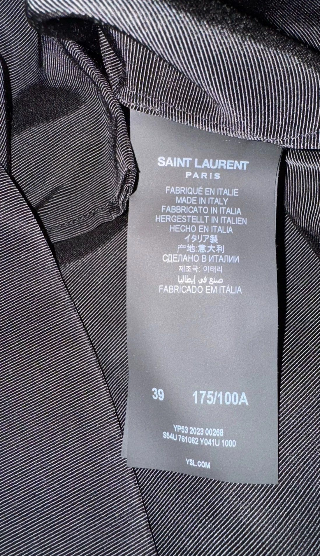 Saint Laurent Paris Saint Laurent SLP floral bow collar shirt Size US M / EU 48-50 / 2 - 6 Thumbnail