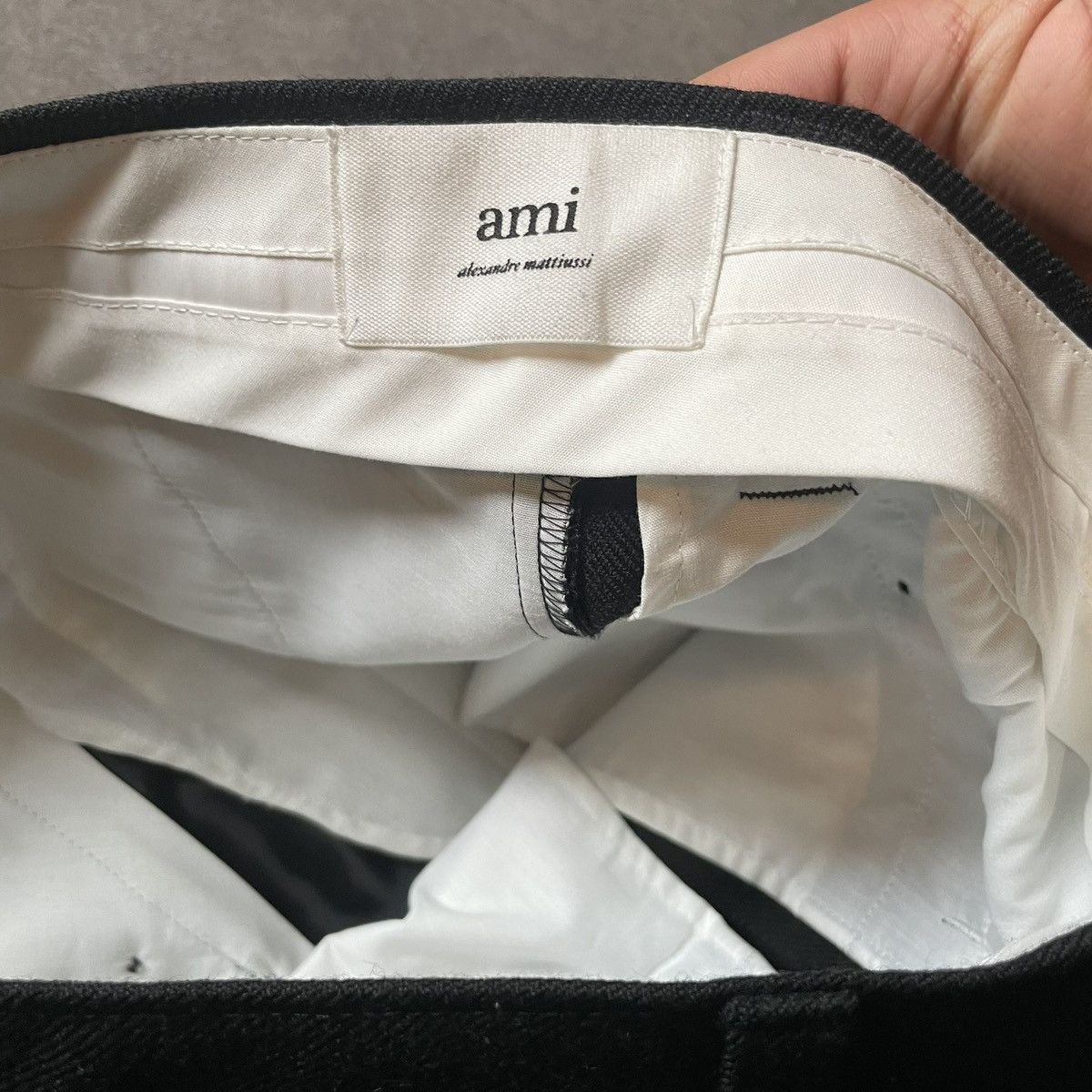 AMI Ami Paris Wide Leg Pleated Trousers Size US 31 - 10 Thumbnail