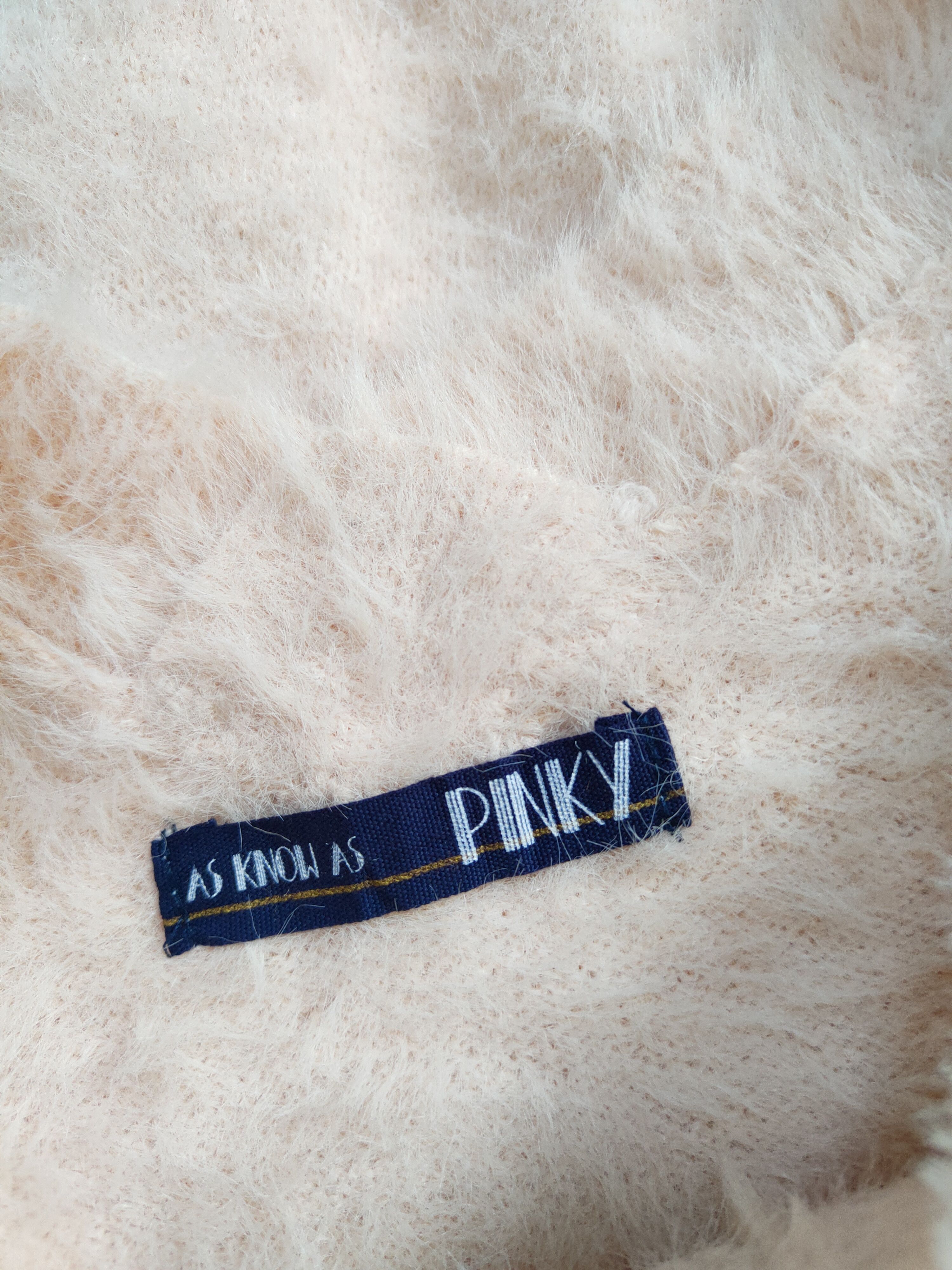 Homespun Knitwear Pinky Orange Shag Shaggy Fur Mohair Knitwear #S2108 Size M / US 6-8 / IT 42-44 - 13 Thumbnail