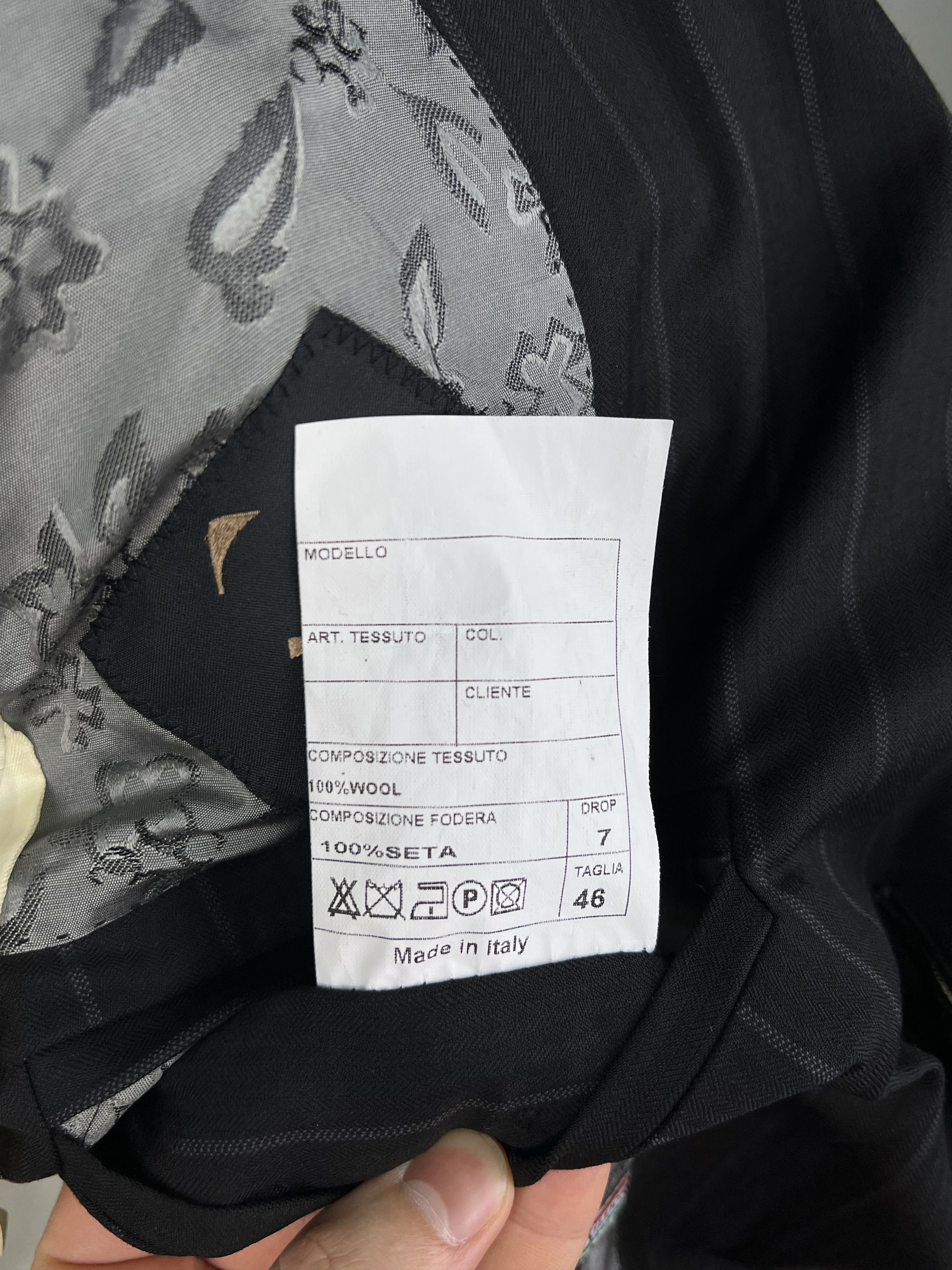 Billionaire Couture by Galasso Charcoal Striped 2-Piece Wool Suit Size 36R - 14 Thumbnail