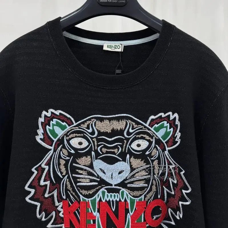Kenzo KENZO Black Embroidered Tiger Long Sleeve Sweatshirt . Size M / US 6-8 / IT 42-44 - 3 Thumbnail