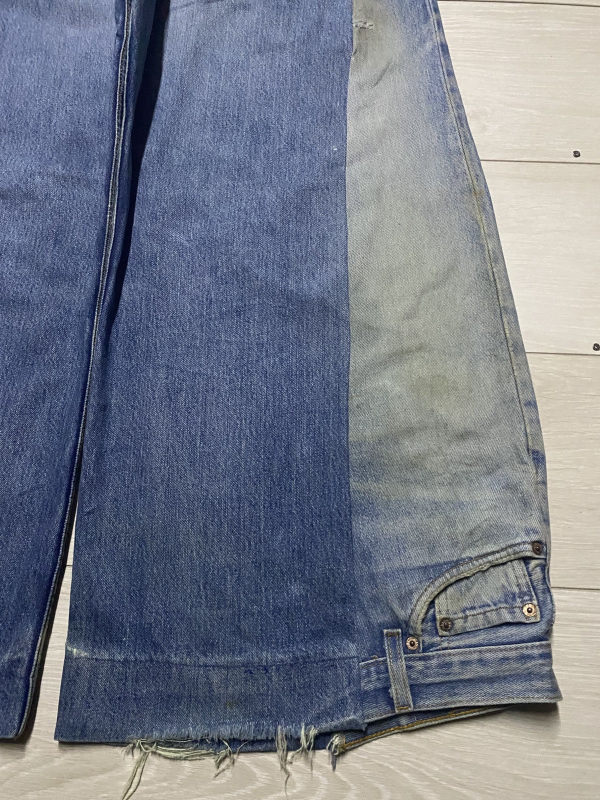 Levi's Levis Crazy Custom Super Baggy Style Paint Splatter Jeans Size US 36 / EU 52 - 12 Thumbnail
