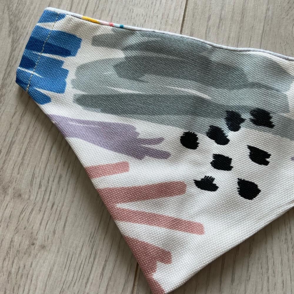 Designer Rainbow and Paint Brush Dog Bandana Size ONE SIZE - 4 Thumbnail