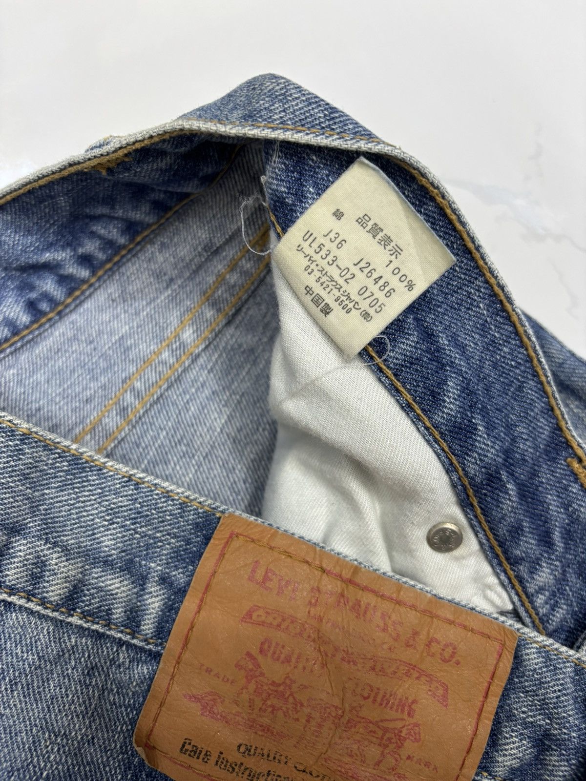 Kapital 🔥LEVIS Y2K REGULAR FIT DISTRESSED DENIM JEANS Size US 32 / EU 48 - 11 Thumbnail